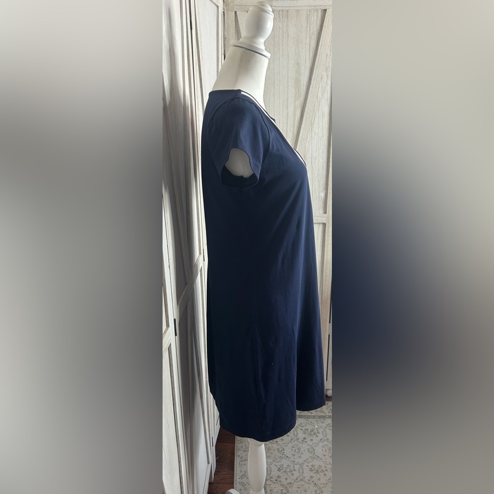 NWT Lilly Pulitzer Brewster Dress True Navy Sz M Nautical Resortwear Cruise - Picture 4 of 10